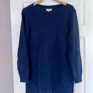 LOFT Navy Crew Neck Sweater
